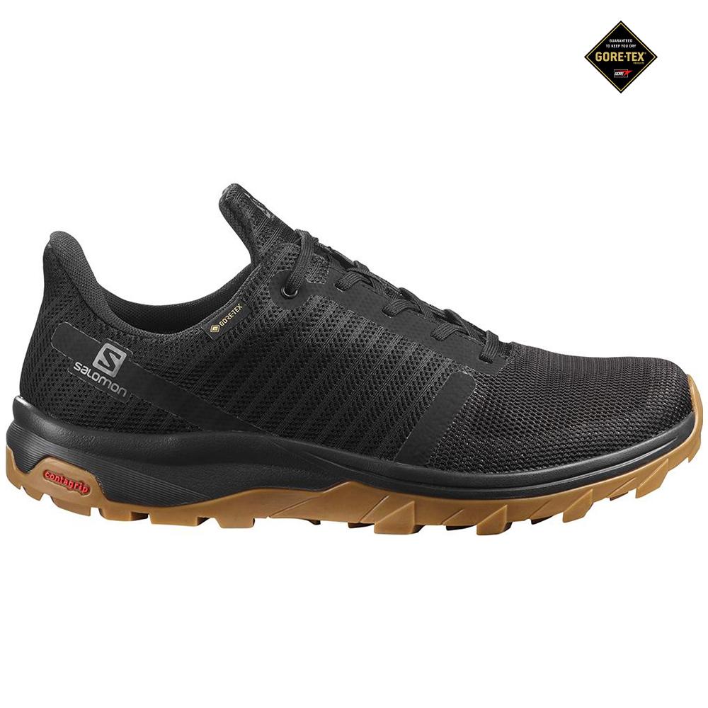 SALOMON OUTBOUND PRISM GORE-TEX Philippines - Men's Road Running Shoes - Black | 186032-MVH